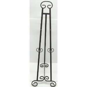 Large Wrought Iron Art Stand Display Easel Metal 50 