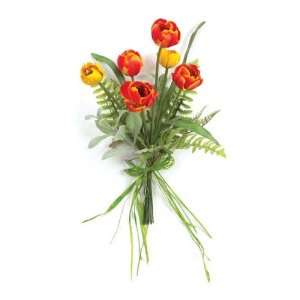   Sun Tulip & Fern Artificial Flower Arrangements 16