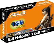ASUS EAH4650/DI/1GD2 Video Card/PCIE/1GB/HDMI/DVI/HDCP  