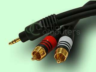 6FT Premium 3.5mm to 2 RCA Male Aux Stereo Audio Cable  