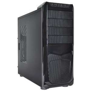  8 Bay ATX Mid Tower Computer Case   No Power Supply (Black 