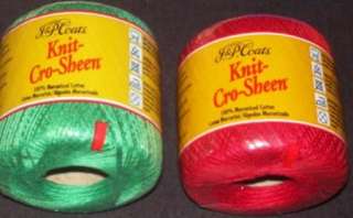 Large Lot 18 Balls Crochet Thread Yarn Cream, Pink Purple Green 