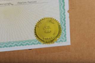 This Is Authentic Piece with Certificates of Authenticity Purchased in 