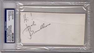 Jack Brickhouse SIgned Cut Autograph Auto PSA /DNA Rare  