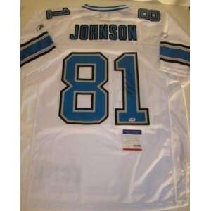   Johnson Signed Jersey   Genuine REEBOK PSA   Autographed NFL Jerseys