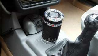 Auto CAR CUP HOLDER SOLAR LED LIGHT ASHTRAY Cigarette  