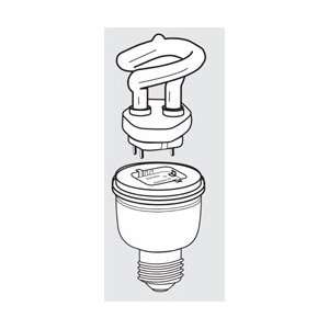   20W Two Piece Dimmer Compact Fluorescent Light Bulb