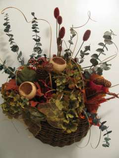   Fall Winter Decorative Designer Silk Dried Indoor Outdoor Basket