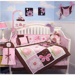 SoHo Sweetie Garden Baby Crib Nursery Bedding 13 pcs Set included 