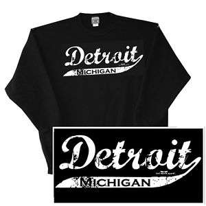 DETROIT MICHIGAN MI TIGERS RED WINGS PISTONS Sweatshirt  