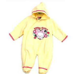   Creations Baby Girls Yellow Outerwear Hooded Sleeper 3 6M Baby