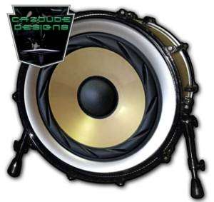 20 Bass Drum Head   Custom Big Speaker design 3  