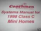 1998 Coachmen Systems Manual, Catalina C 220 RK