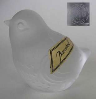 VINTAGE BACCARAT BABY SONG or BLUE BIRD FIGURINE  