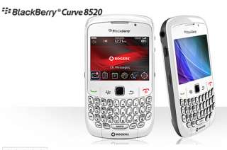 NEW BLACKBERRY CURVE 8520 WHITE WiFi AT&T T MOB. PHONE 843163050068 