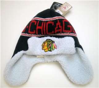 NHL Chicago Blackhawks 47 Brand Yeti Knit Adult Hat One Size  