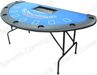 72 Blackjack Table With Folding Legs (Blue Felt)*  
