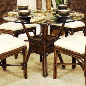  Polynesian Indoor Bamboo Round Dining Table By Hospitality 