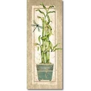  Asian Bamboo Plants by Hatch ~ Set of 2 UNFRAMED Art 