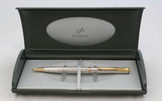 Parker Insignia Ballpoint Pen SILVER PERLE UK SELLER  