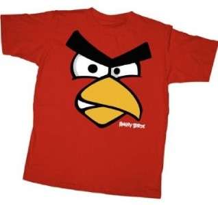 ANGRY BIRDS Rovio Mobile Video Game Fifth Sun Red BOYS YOUTH T SHIRT 