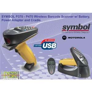  Symbol P370 Phaser Wireless Barcode Scanner tested/working 