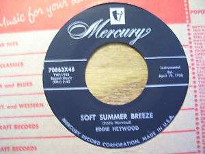 EDDIE HEYWOOD SOFT SUMMER BREEZE 45 RPM  