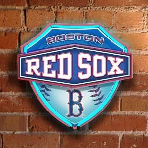 MLB Boston Red Sox Baseball Official Lighted Neon Shield Wall/Window 