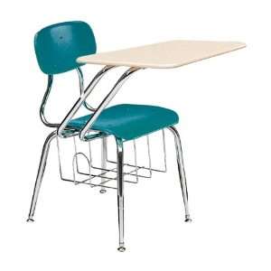   555 SPBR Solid Plastic Chair Desk with Book Basket