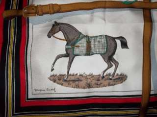 Hermes Paris Couvertures et tenues de Tour Horses 36 Silk Scarf 