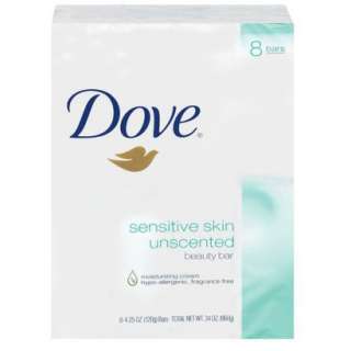 Dove Sensitive Skin Bar Soap 8 pkOpens in a new window