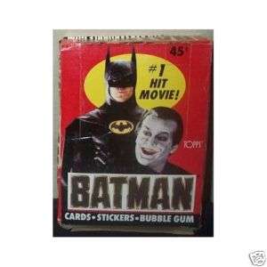 BATMAN TRADING CARDS 36 WAX PACK BOX TOPPS 1989 DC WB  