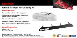 Yakima 50 Roof Rack Fairing Kit Wind Deflector  