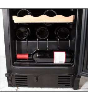 Haier HVCE15DBH Built in Wine Refrigerator Rack Black  