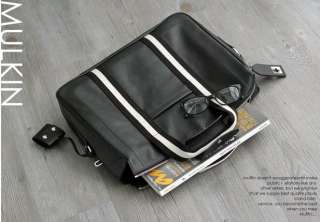 Briefcase Business Shoulder Messenger Bag Black Brown  