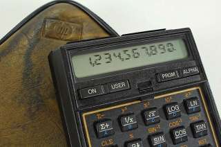 Vintage HP 41CX Scientific Calculator & Case 11724  