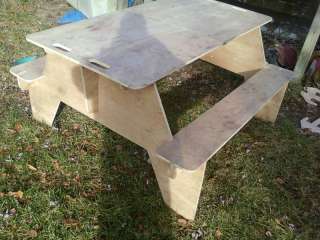 Travel PICNIC TABLE Plans camping portable FULL SIZE rv  
