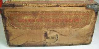 VINTAGE EARLY WOOD WOODEN Candy Store Display ADVERTISING BOX 1904 
