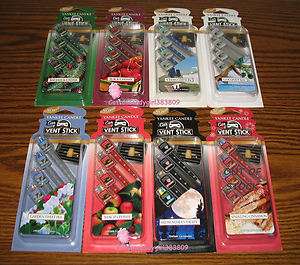 Yankee Candle CAR VENT STICKS   4 PACK YOU CHOOSE *New & Sealed 