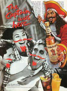 Captain Morgan Spiced Rum ~ Collectible Ad  