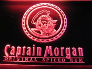 Captain Morgan Original Spiced Rum Logo Beer Bar Pub Neon Light Sign 