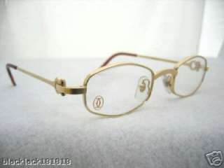 CARTIER GOLD OCTAGON EYEGLASSES GLASSES   AUTHENTIC NEW  