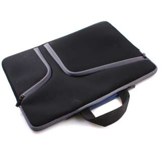 13 Black Neoprene Soft Zipper Case Pouch Sleeve Cover Bag for Macbook 