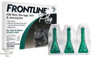 Frontline Plus Flea & Tick Control for Cats (3 Pack)  