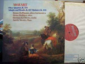 MOZART Chamber Music HOLLIGER KREBBERS NICOLET 1LP  