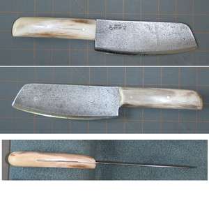 Santoku Japanese Chef Knife Antler handle knJ6 51  