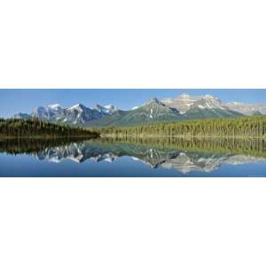  Refection of Mountains in Water, Canadian Rockies, Canada 