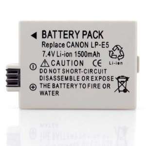   New 1500mAh COMPATIBLE Battery for Canon EOS 450D Digital Rebel Xsi