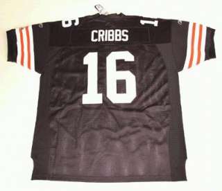 RBK CLEVELAND BROWNS JOSHUA CRIBBS AUTHENTIC HOME JERSEY 54  