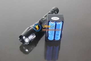 1400LM Zoom CREE XML T6 LED Flashlight +Battery+Charger  